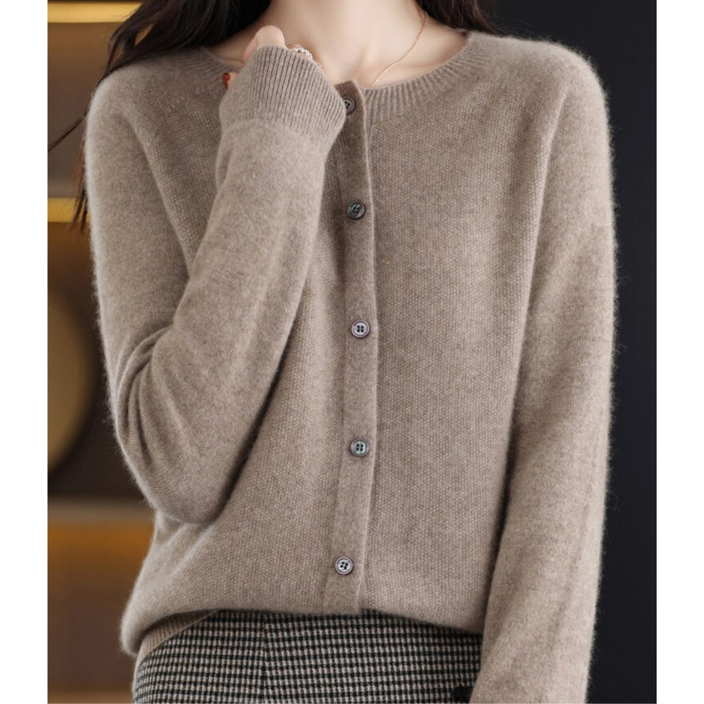 Elegant Cashmere Cardigan for Women