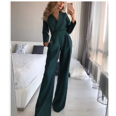 Jumpsuit with Wide Straps for Women