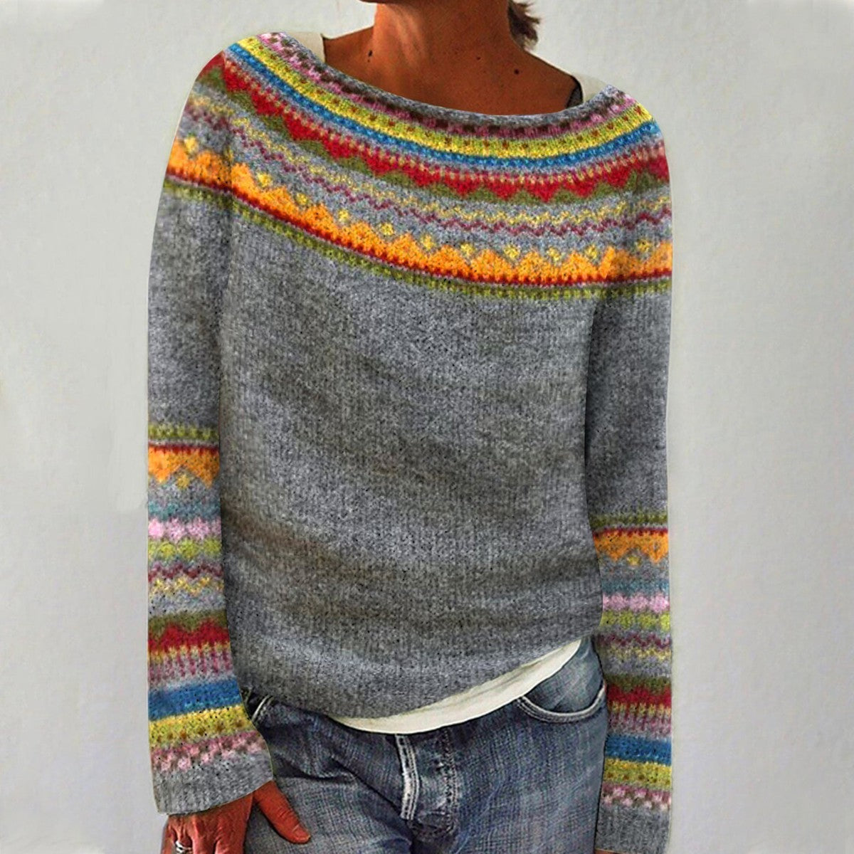 Retro Knitted Sweater for Women