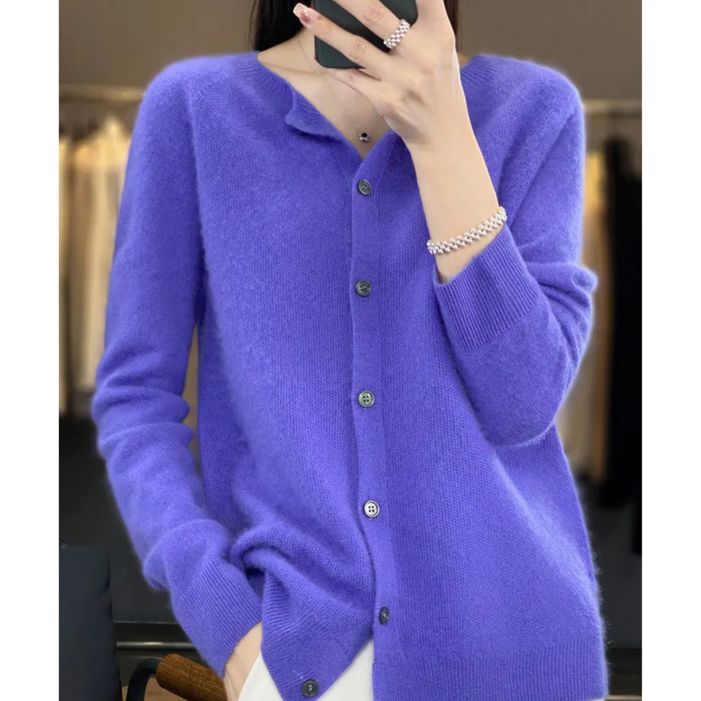 Elegant Cashmere Cardigan for Women