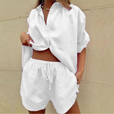 Elegant Cotton Two-Piece Set for Women