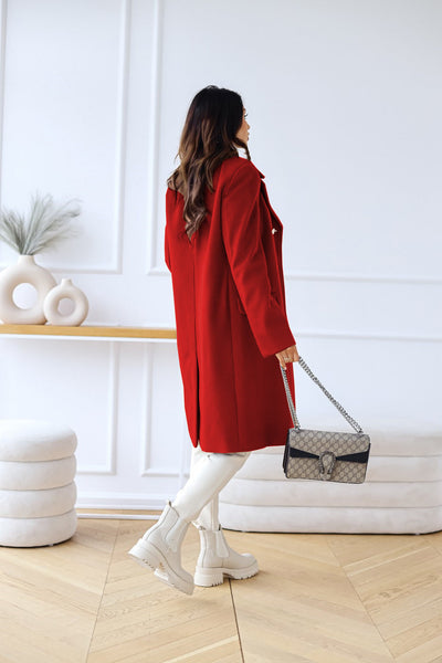 Elegant Double-Breasted Coat for Women