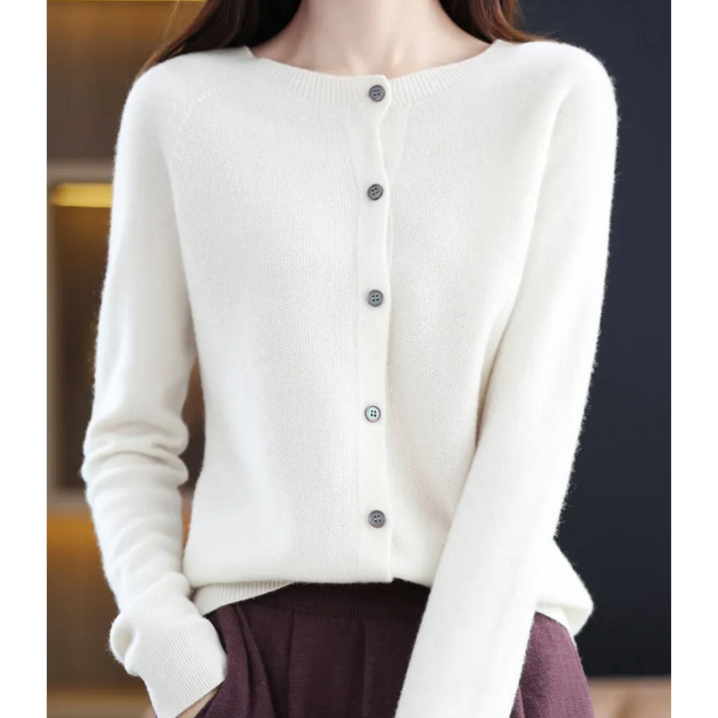 Elegant Cashmere Cardigan for Women