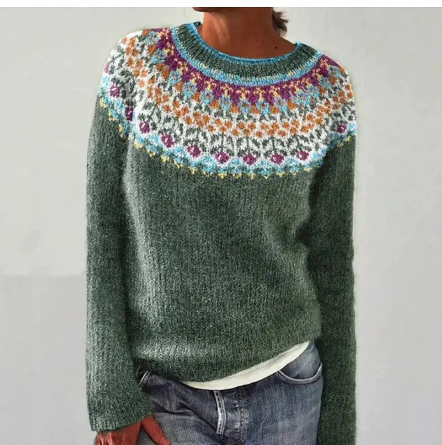 Retro Knitted Sweater for Women