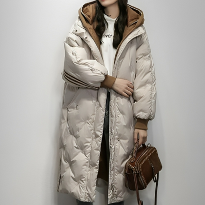 Down Jacket with Hood for Women