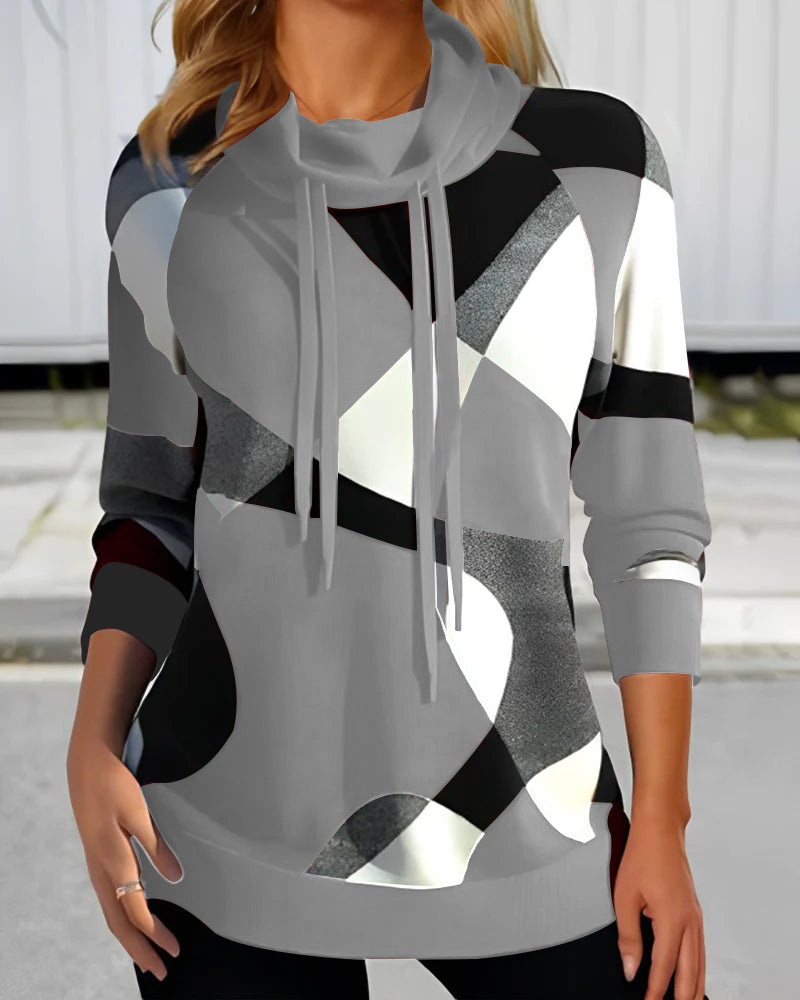 Colour Block Hoodie for Women