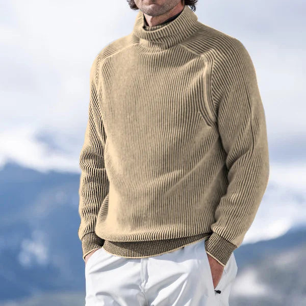 Warm Knitted Turtleneck Sweater for Men