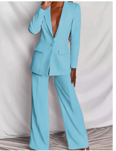 Elegant Blazer & Pants Set for Women