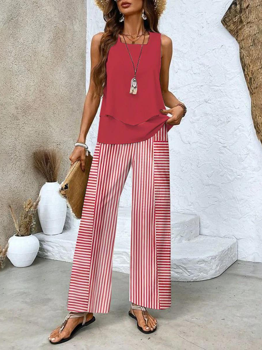Elegant Cotton Summer Set for Women