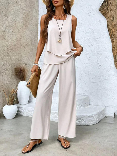 Elegant Cotton Summer Set for Women