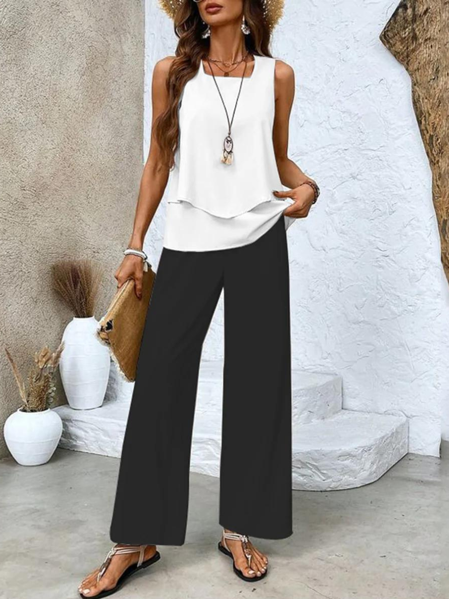 Elegant Cotton Summer Set for Women
