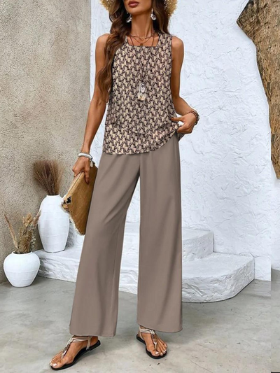 Elegant Cotton Summer Set for Women