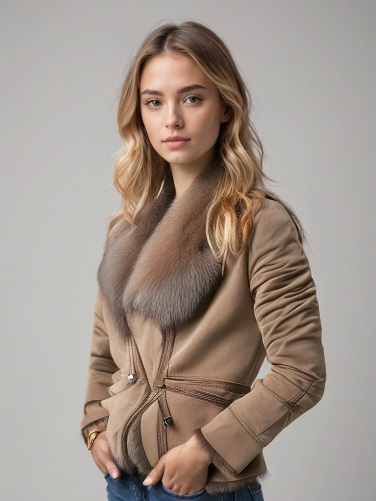 Warm Suede Jacket for Women