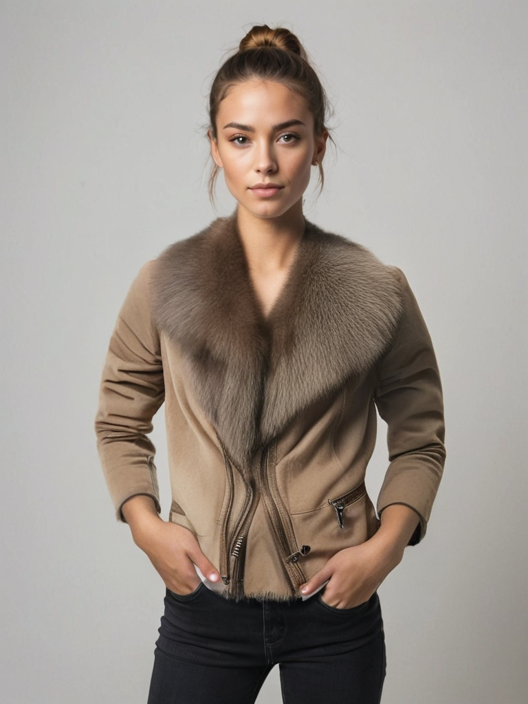 Warm Suede Jacket for Women