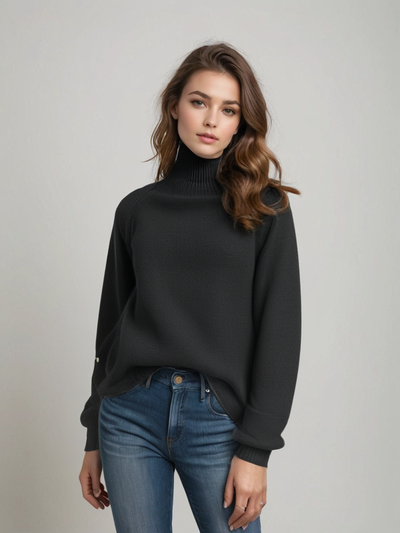 Elegant Cashmere Knitted Sweater for Women