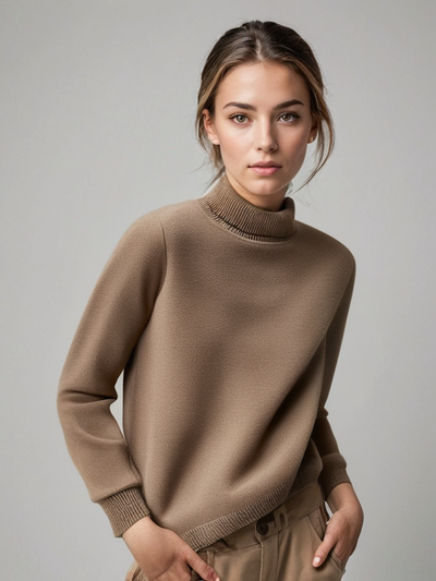 Cashmere Turtleneck Sweater for Women