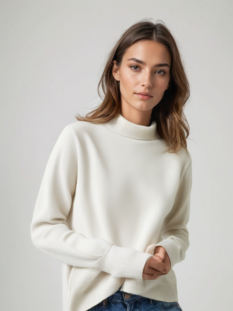 Cashmere Turtleneck Sweater for Women