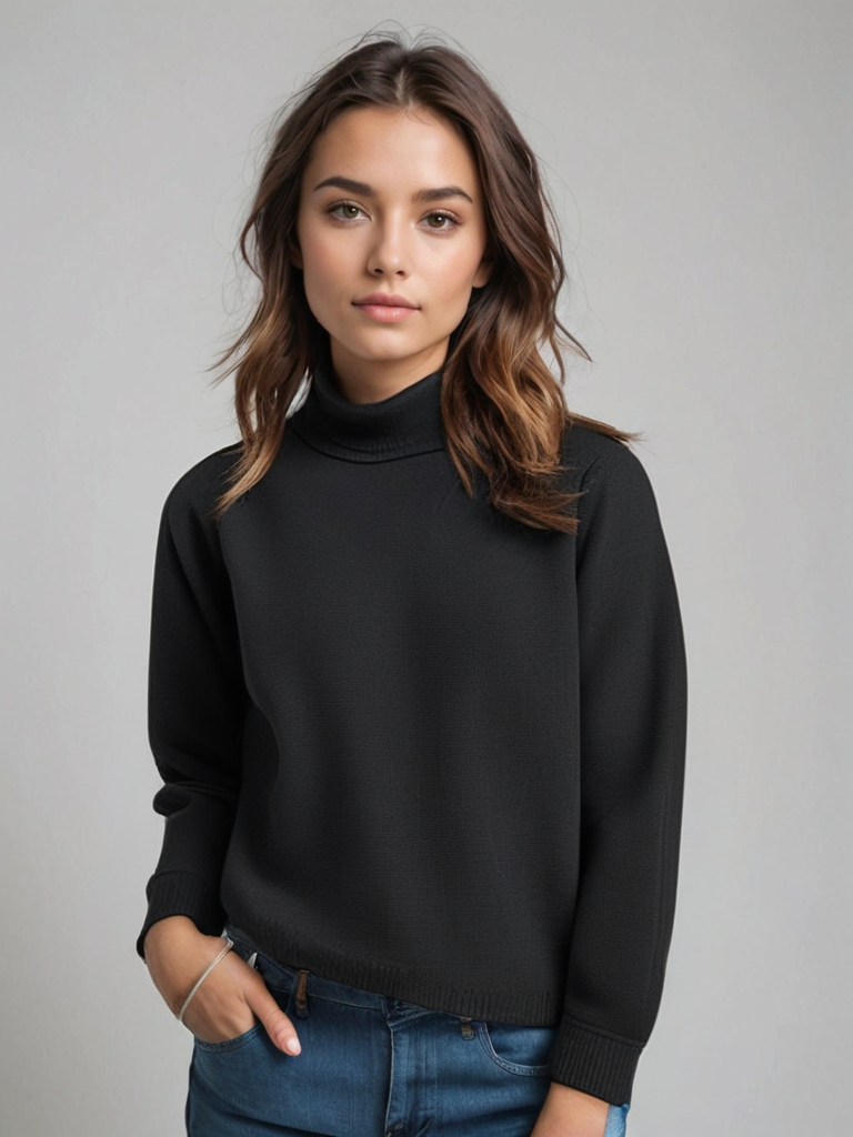 Cashmere Turtleneck Sweater for Women