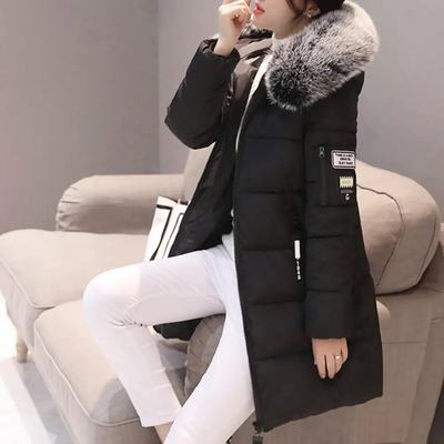 Windproof Cotton Winter Jacket for Women