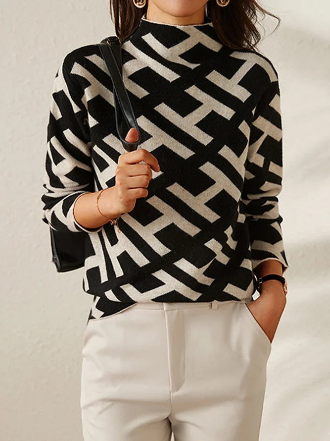 Elegant Geometric Sweater