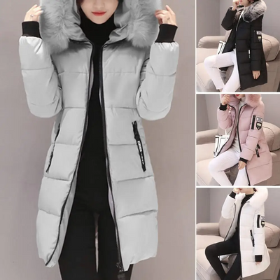 Windproof Cotton Winter Jacket for Women