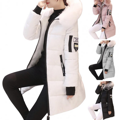 Windproof Cotton Winter Jacket for Women