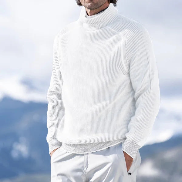 Warm Knitted Turtleneck Sweater for Men