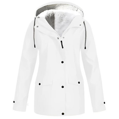 Fleece-Lined Rain Jacket for Women