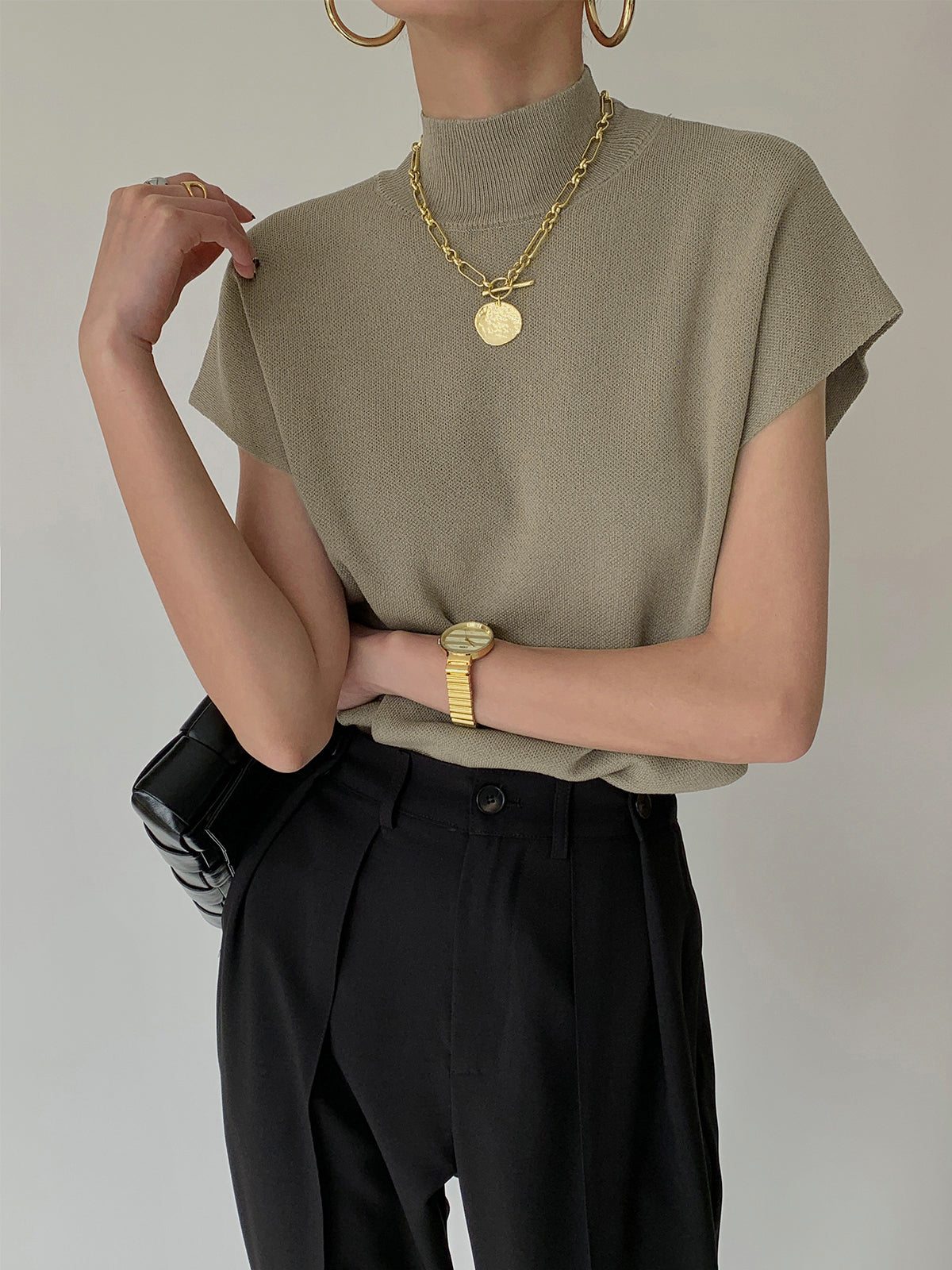 Leisurely Solid Pullover Sweater for Women