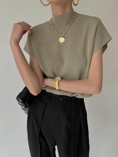 Leisurely Solid Pullover Sweater for Women