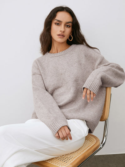 Lightweight Cloud Weather Pullover Sweater for Women