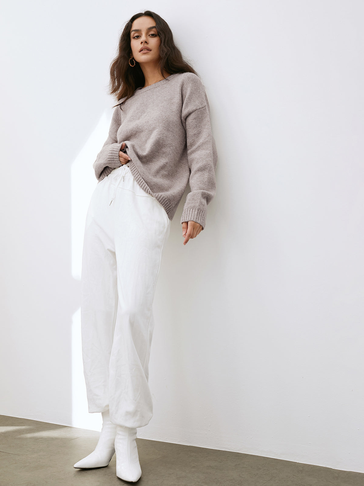 Lightweight Cloud Weather Pullover Sweater for Women