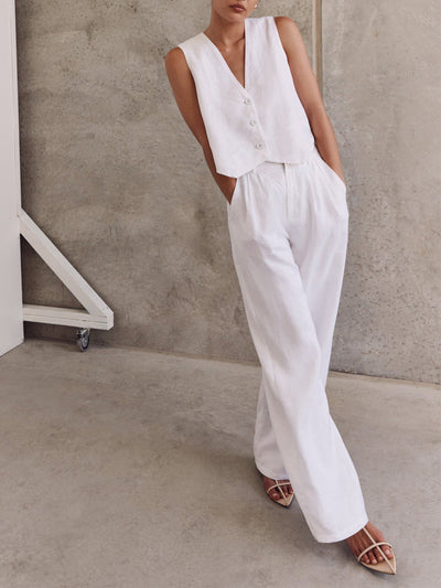 Cotton Casual Pants Set for Women