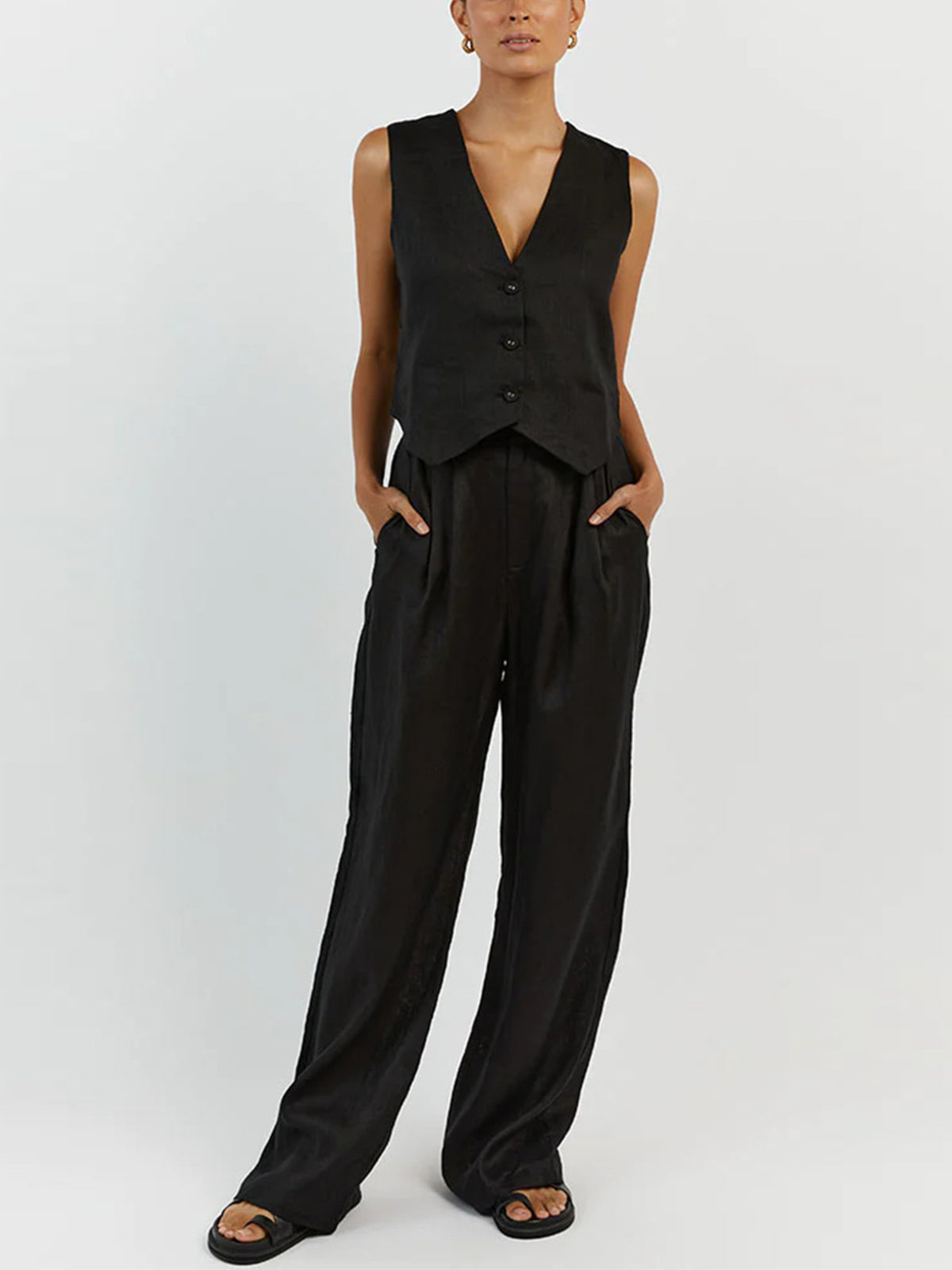 Cotton Casual Pants Set for Women