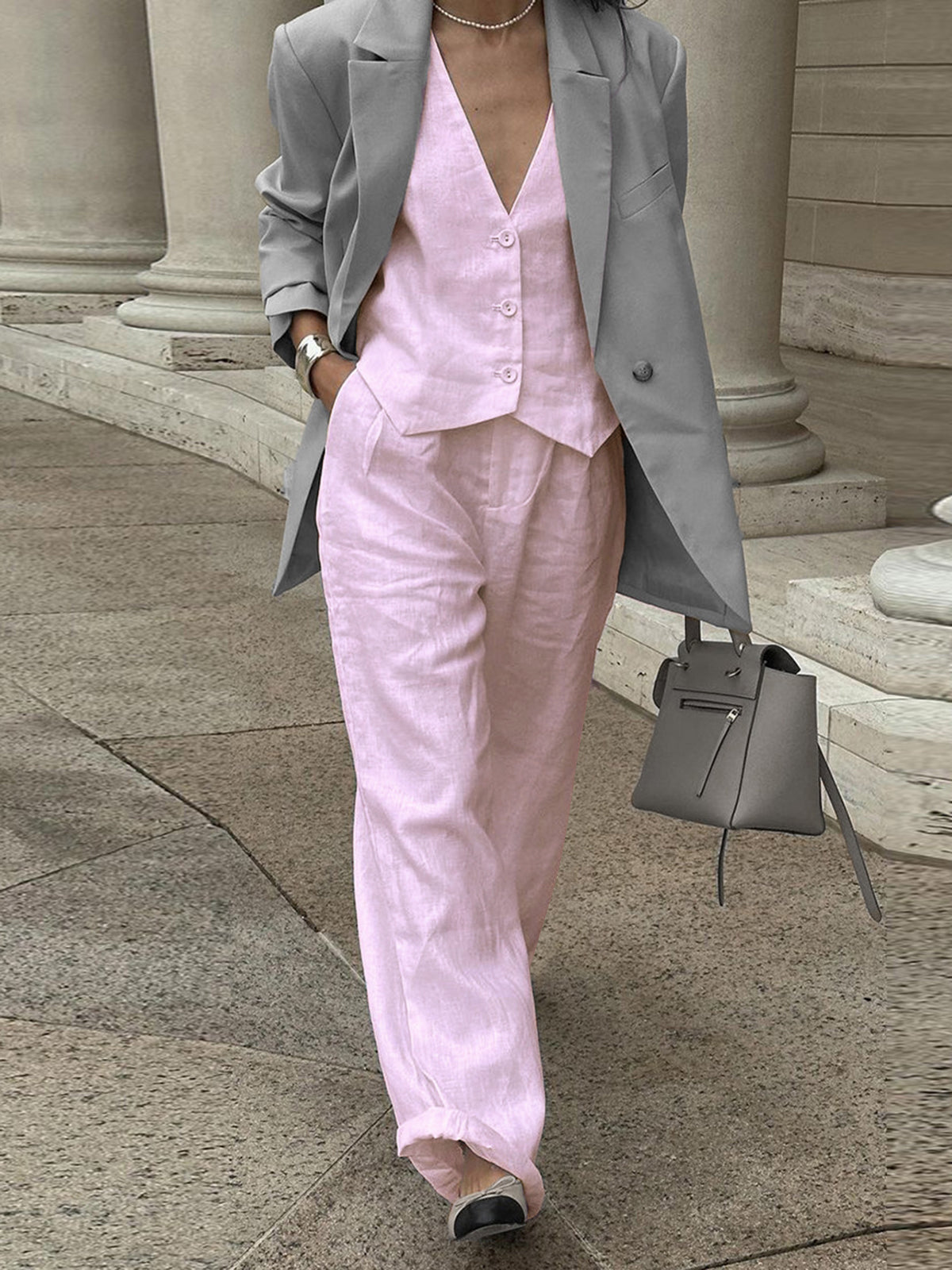 Cotton Casual Pants Set for Women