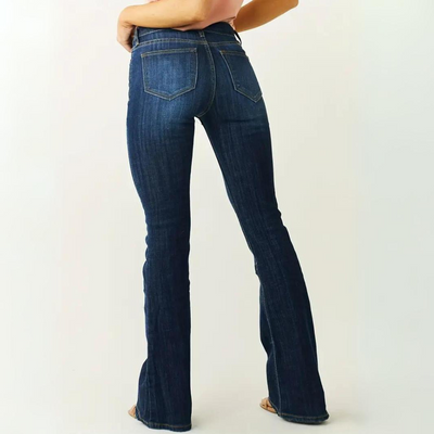 Mid-Rise Flared Pants for Women