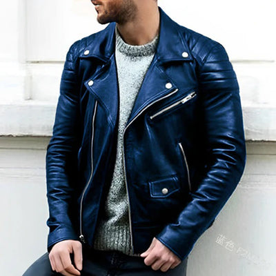 Leather Biker Jacket for Men