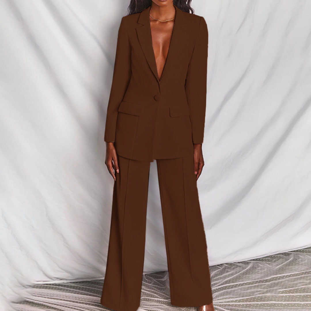 Elegant Blazer & Pants Set for Women