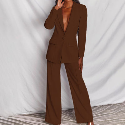 Elegant Blazer & Pants Set for Women