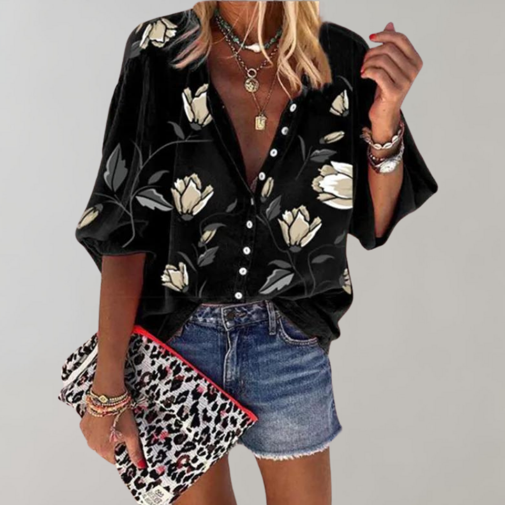 Floral Summer Blouse for Women