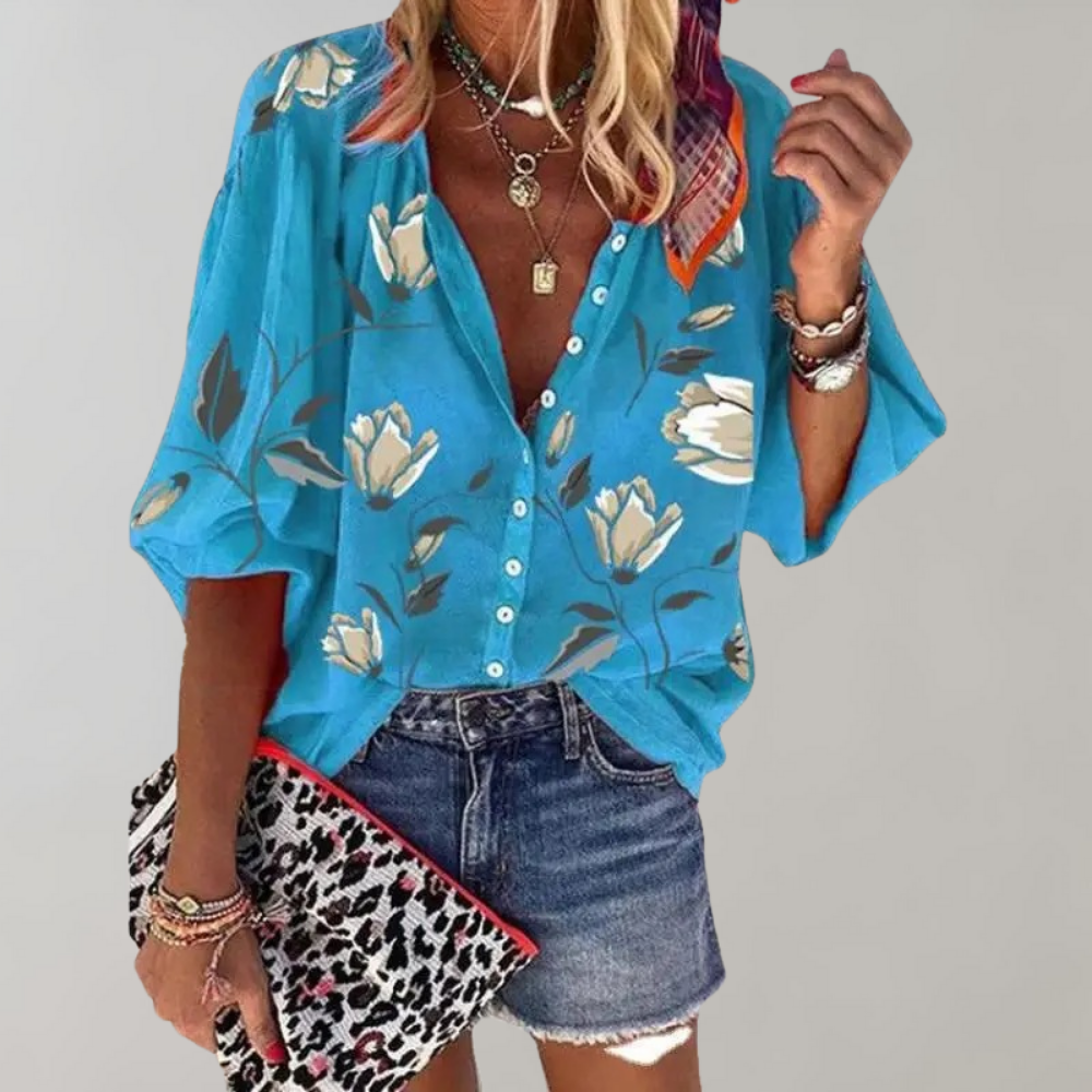 Floral Summer Blouse for Women