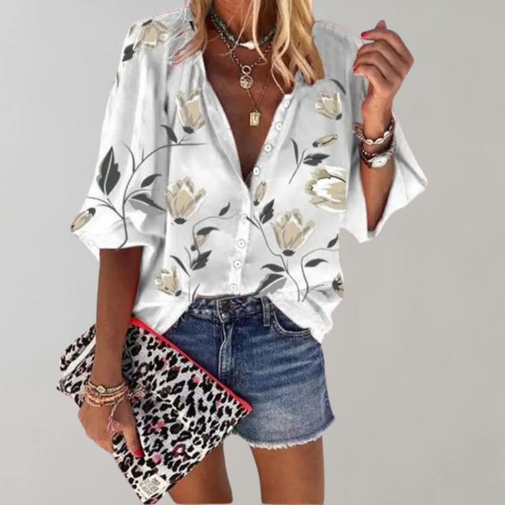 Floral Summer Blouse for Women