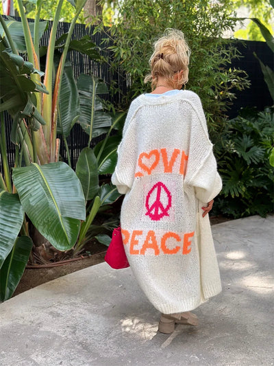 Hippie-Style Long Cardigan for Women
