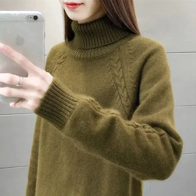 Warm Turtleneck Sweater for Women