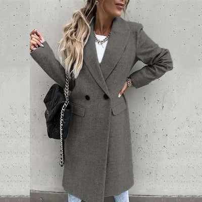 Elegant Coat with Buttons for Women