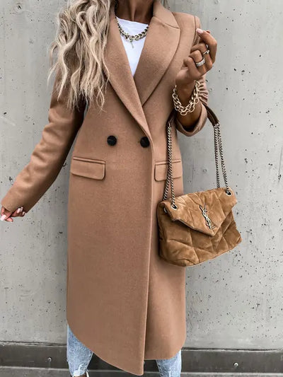 Elegant Coat with Buttons for Women