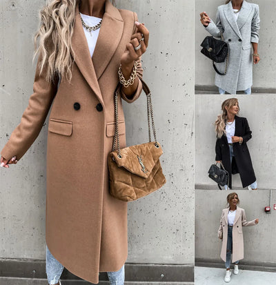 Elegant Coat with Buttons for Women