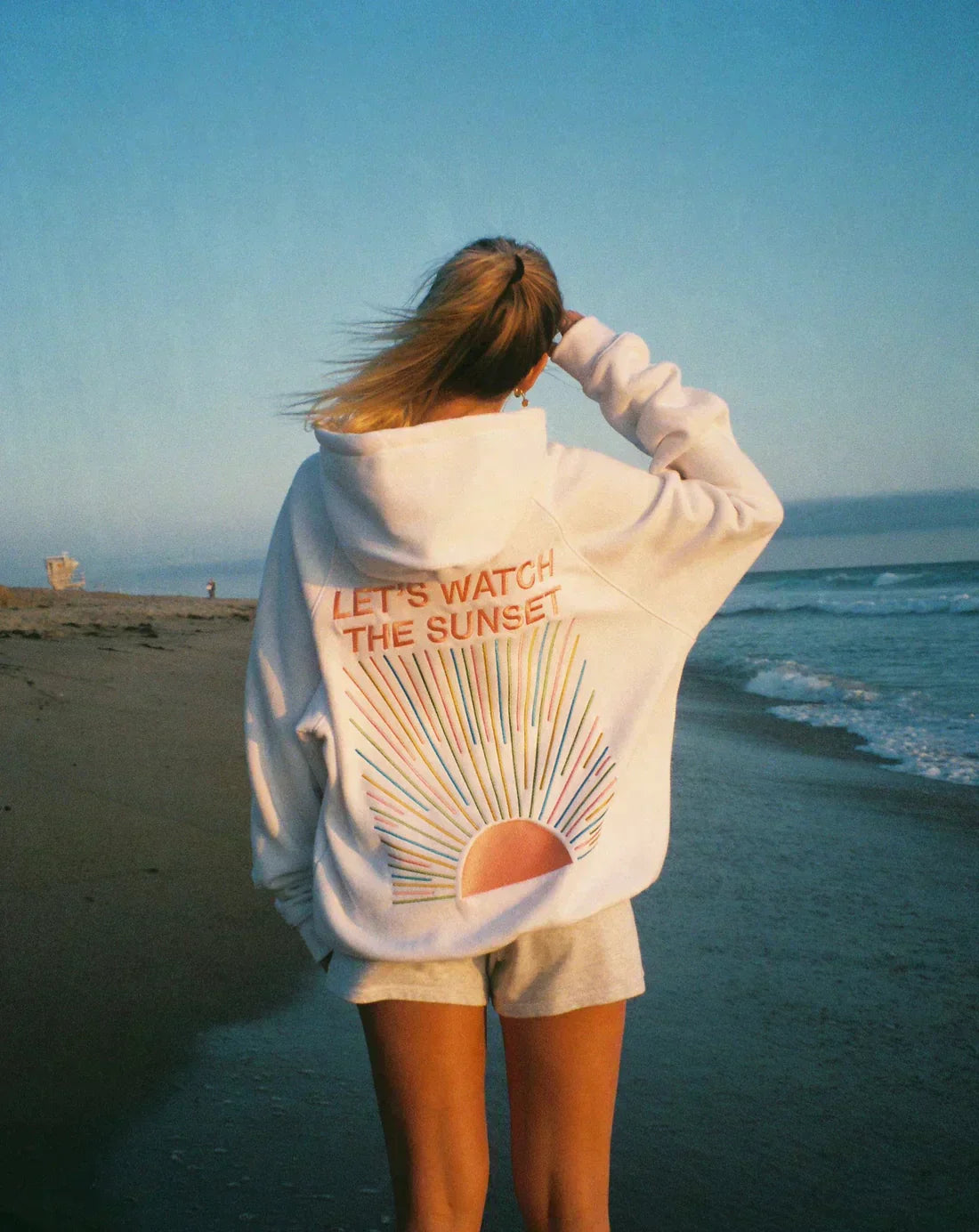 Cozy Oversized Hoodie 'Let's watch the sunset'