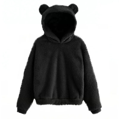 Hoodie with Bear Ear Accents for Women