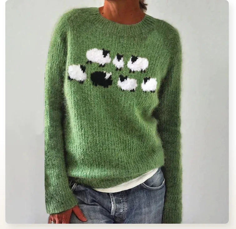 Retro Knitted Sweater for Women